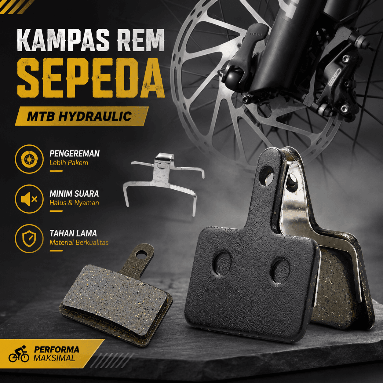 BAOYIFA Kampas Rem Sepeda MTB Gunung Hydraulic Brake Pads