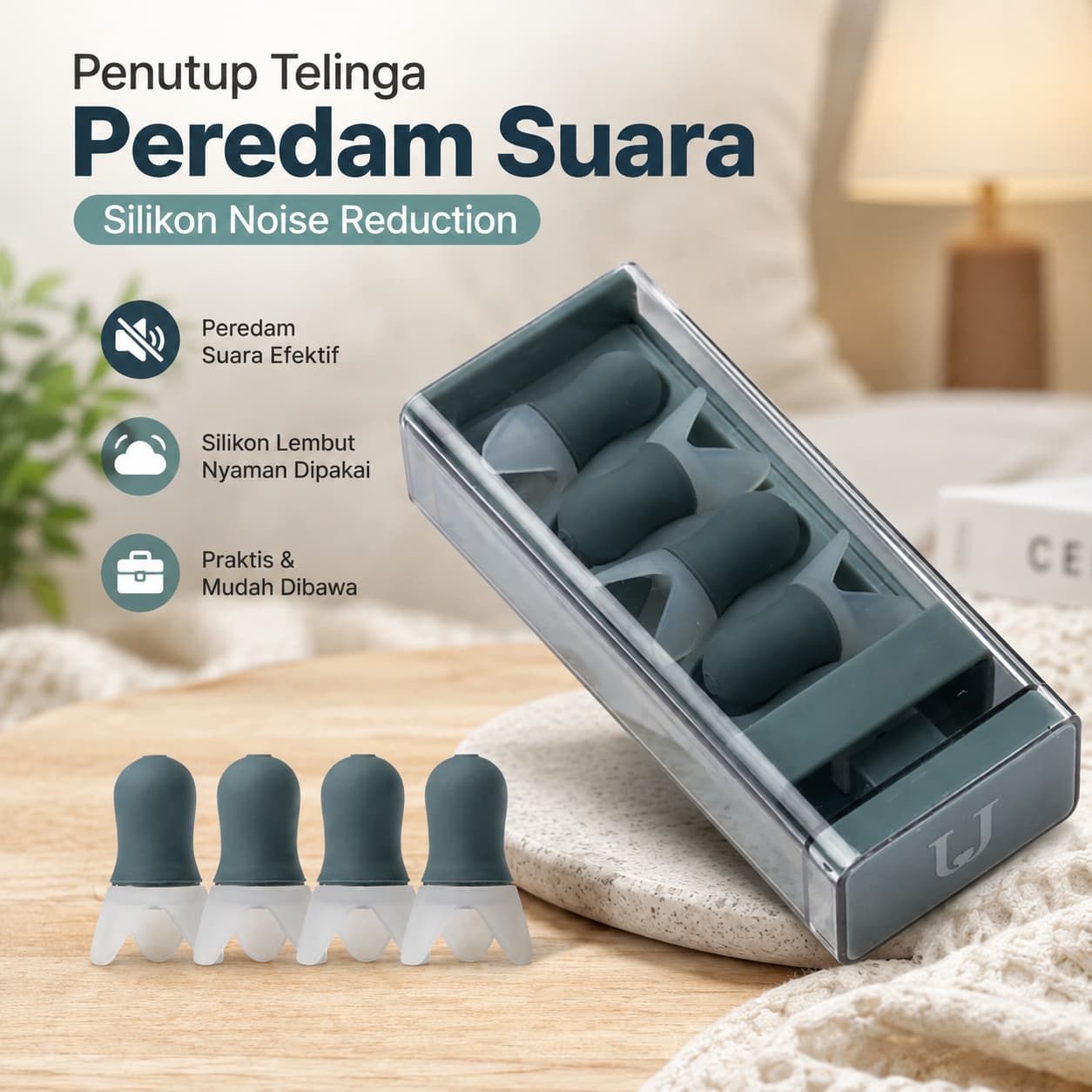 Penutup Telinga Peredam Suara Silikon Noise Reduction - Jordan & Judy Penutup Telinga Peredam Suara Silikon Noise Reduction - PT013 HA3ZGY_GRAY Penutup Telinga Peredam Suara Silikon Noise Reduction - Jordan & Judy Penutup Telinga Peredam Suara Silikon Noise Reduction - PT013 HA3ZGY_GRAY