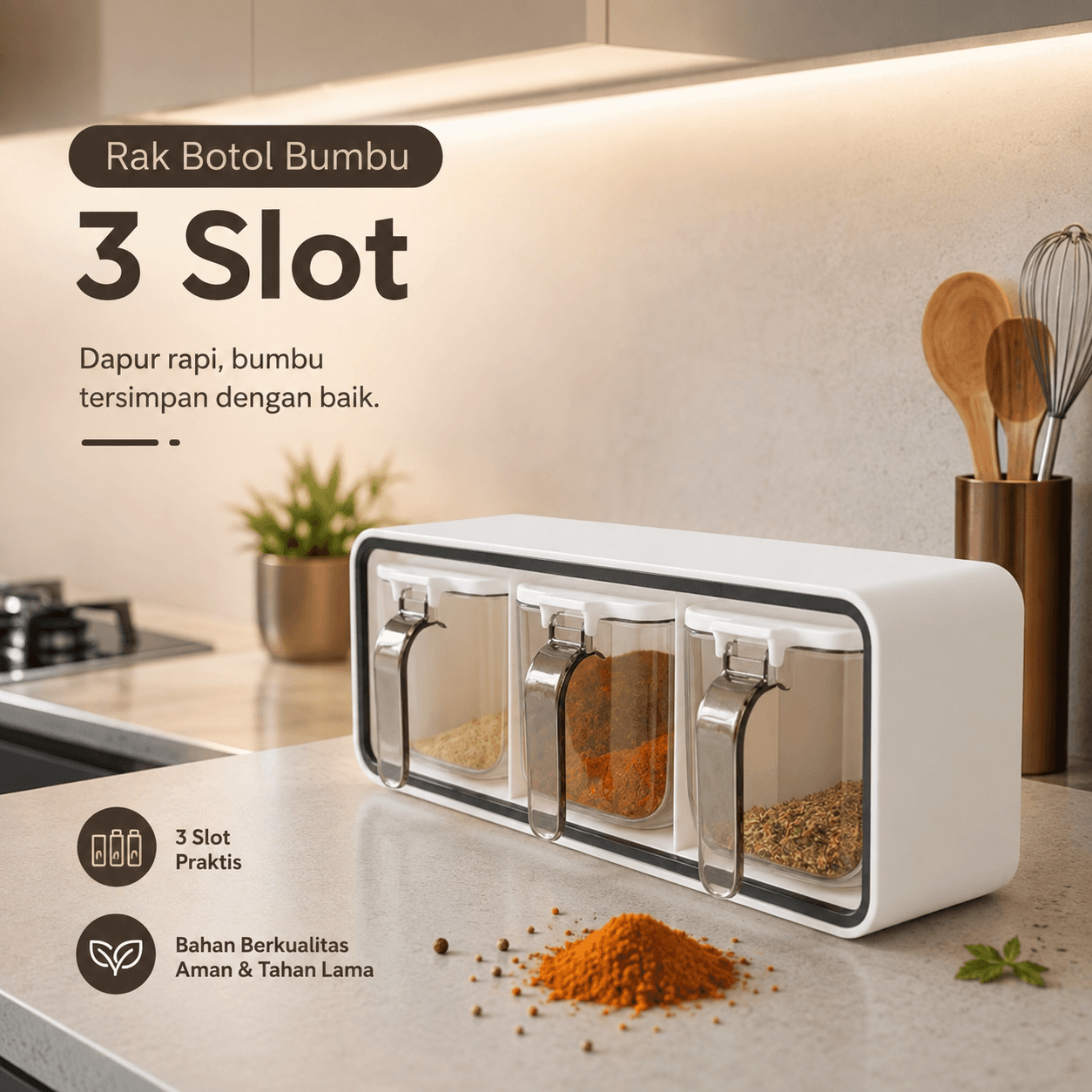 Rak Gantung Botol Bumbu Dapur Spice Bottle Storage Rack - Rak Gantung Botol Bumbu Dapur Spice Bottle Storage Rack - E2006 HXTWBK_3_SLOT_HITAM Rak Gantung Botol Bumbu Dapur Spice Bottle Storage Rack - Rak Gantung Botol Bumbu Dapur Spice Bottle Storage Rack - E2006 HXTWBK_3_SLOT_HITAM