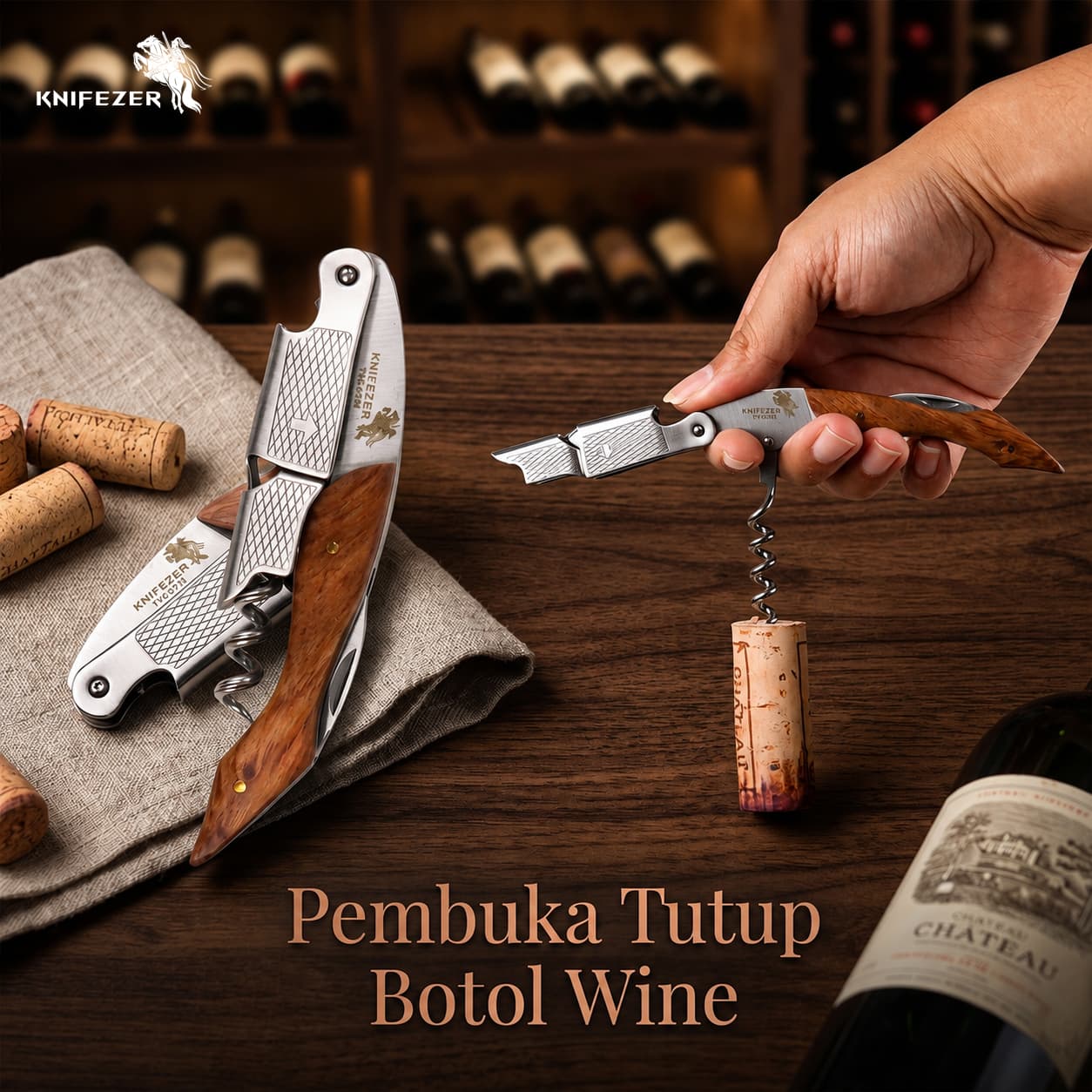Pembuka Tutup Botol Wine Bottle Opener