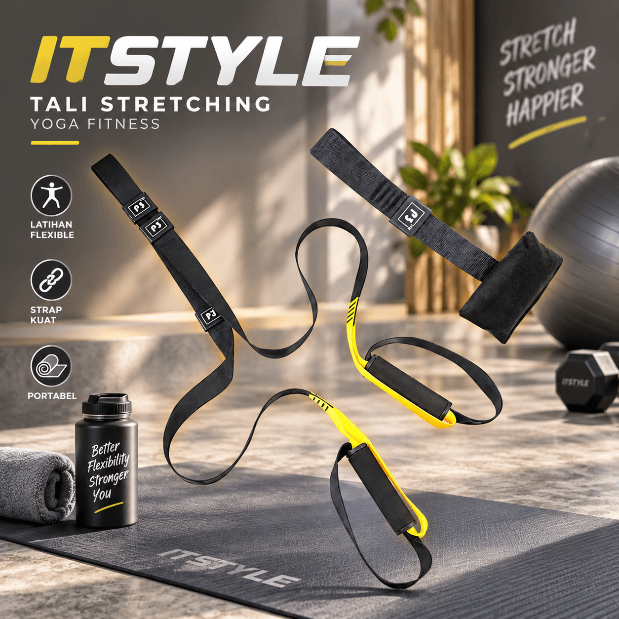 Tali Stretching Yoga Fitness Gym Power Rope