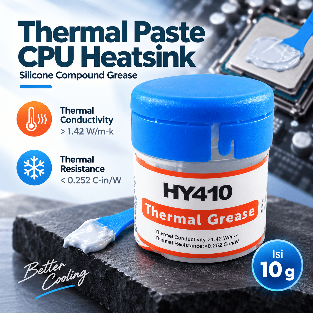 Thermal Paste CPU Heatsink Silicone Compound Grease 10g