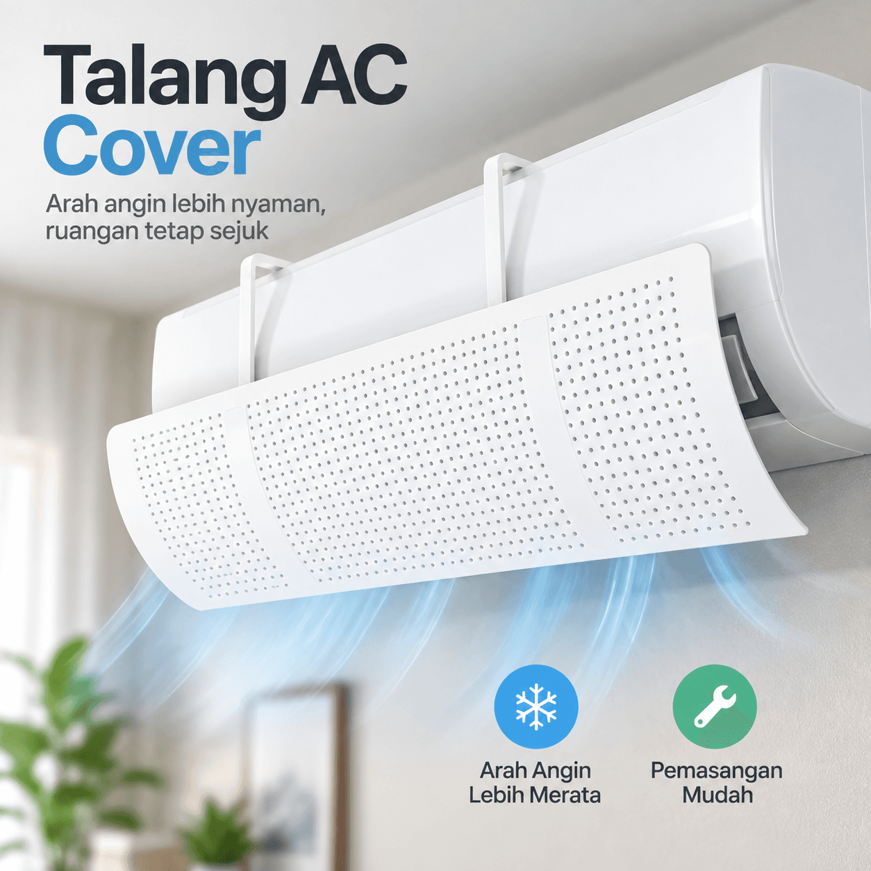 Cover Angin AC Adjustable Air Conditioner Windshield Deflector