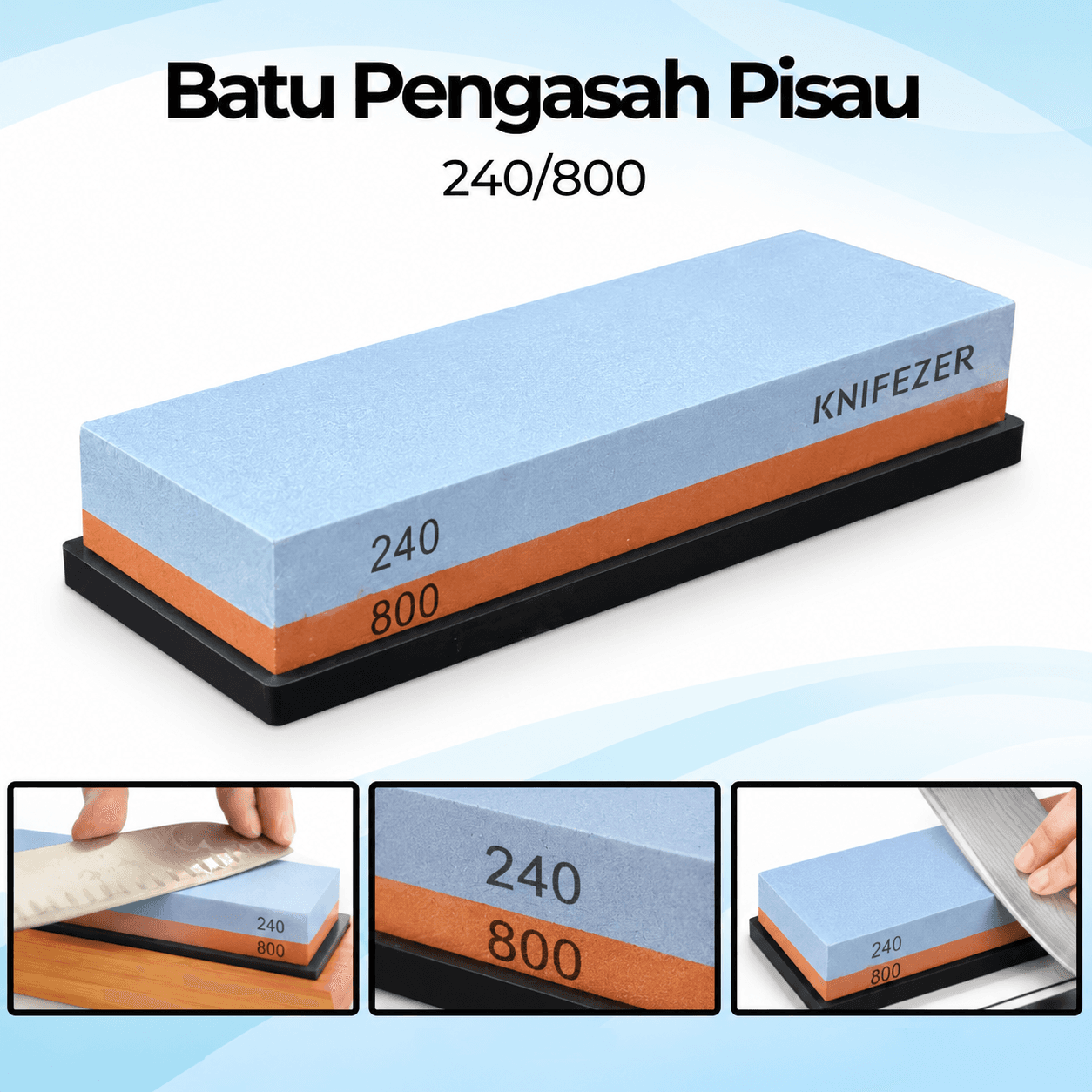 Batu Pengasah Pisau Whetstone Knife Sharpener 240/800
